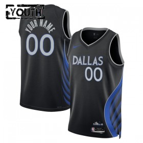 Dres Dallas Mavericks Prilagođeni Nike 2025-26 City Edition Crno Swingman - Dječji